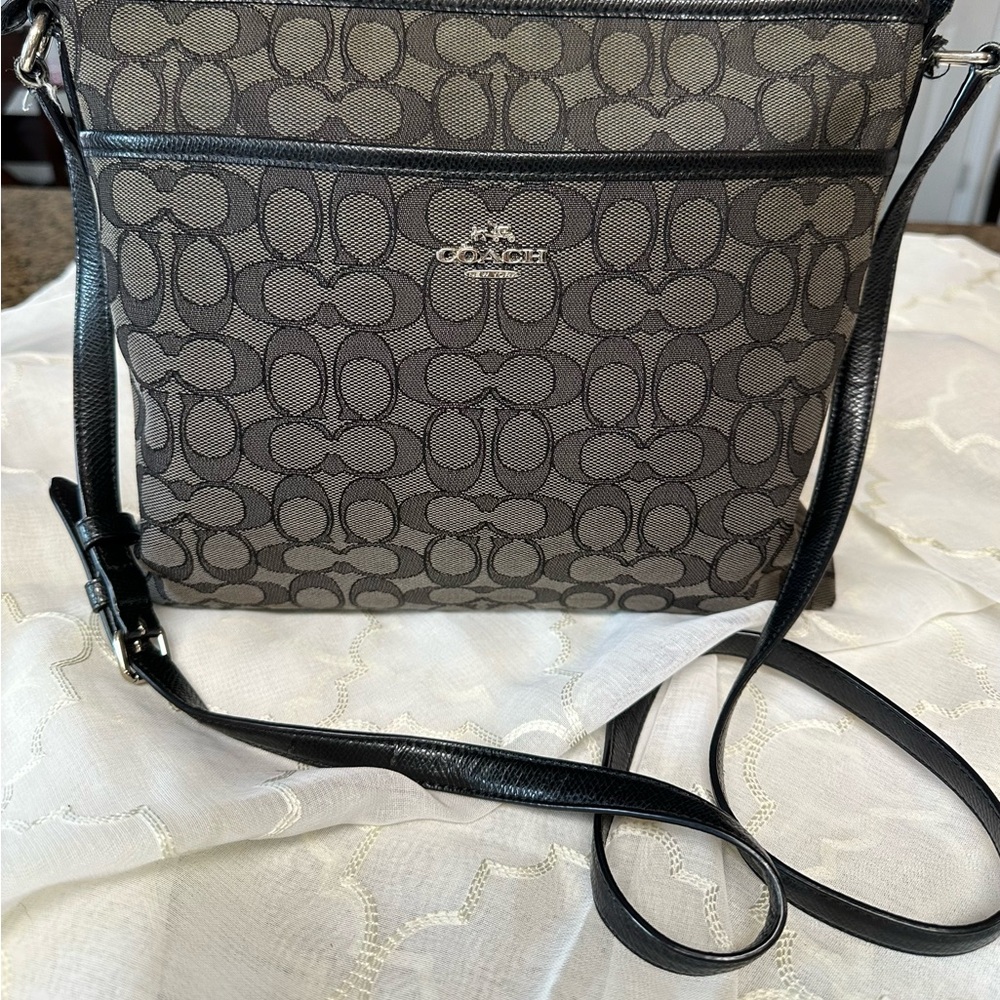 Coach Monogram Black Crossbody Bag